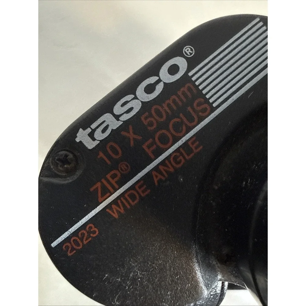 TASCO Vintage Zip 2023 10 x 50mm Wide Angle Binoculars 367ft/1000yds